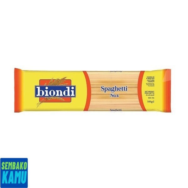 

Biondi Spaghetti No.4 500 gr - Pasta
