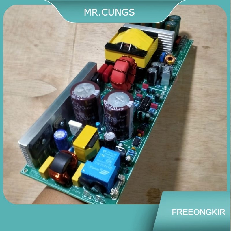 Power supply PSU smps HB ocp 30A daya 3000watt ct 55-150volt halfbridge LC resonan trafo suplay audi