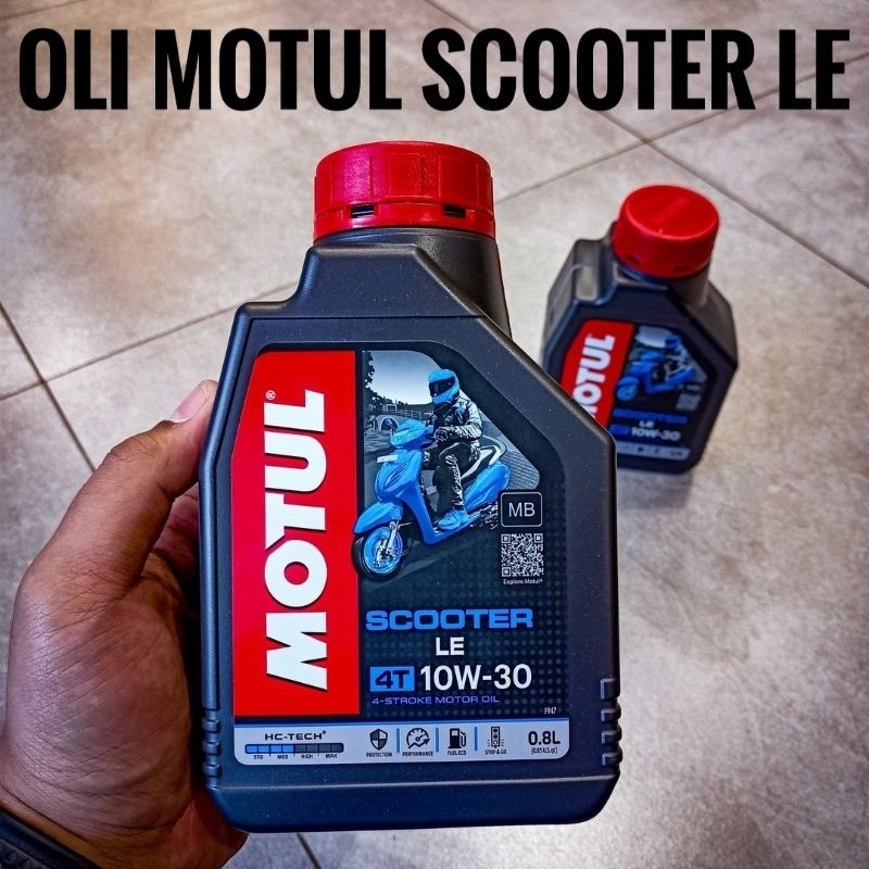READY OLI MOTUL SCOOTER LE 10/30 0,8/1 LITER OLI MOTOR MATIC MOTUL