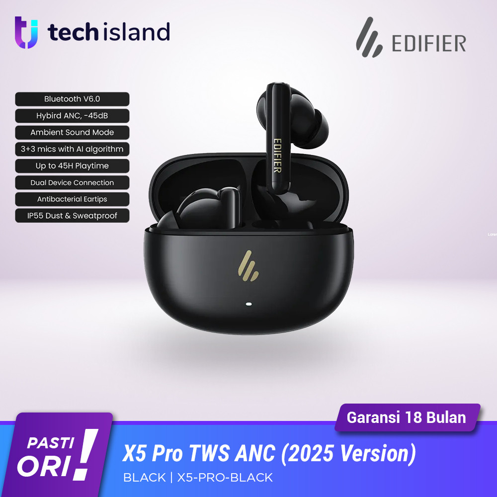 Edifier X5 Pro 2025 Gen2 ANC ENC Gaming Mode Ultra Clear Calls Bluetooth 6.0