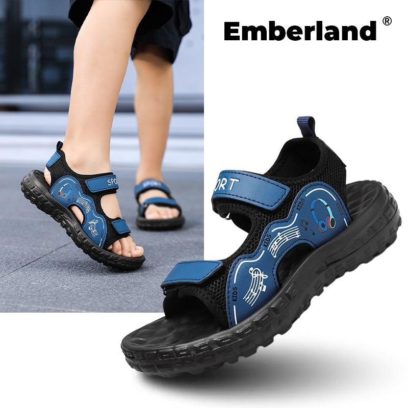 XD34ED EMBERLAND-IMPOTER Sandal Anak Laki Laki Sendal Gunung Anak Laki Laki Hot Sale Olahraga Anti-S