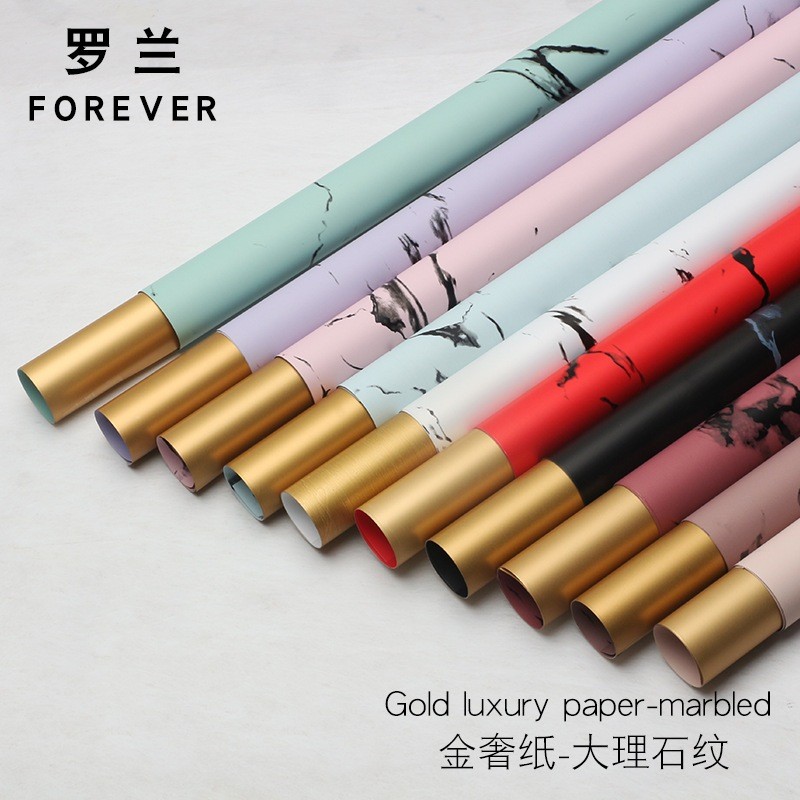 

[ 20 LEMBAR ] Kertas buket bunga marble black flower wrapping bicolor cellophane KB6105