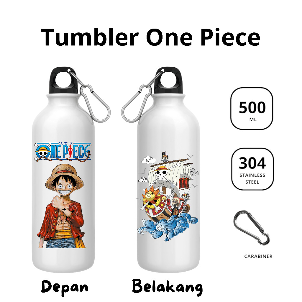 Tumbler One Piece Luffy & Roronoa Zoro 500 Ml