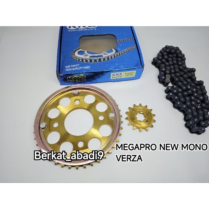 Megapro New 2010 Mono Girset Gear Gir Set Paket Komplit Rantai Megapro New 2010 Mono