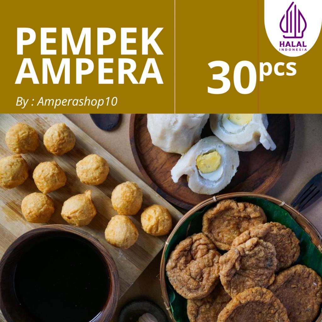 

PEMPEK AMPERA ASLI PALEMBANG EMPEK EMPEK PAKET 30 PCS