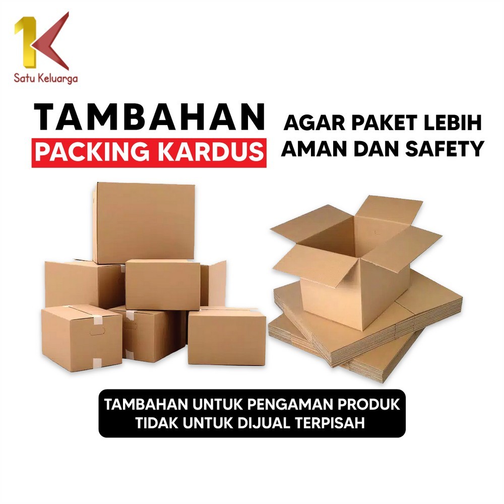 

Tambahan packing Kardus agar paket lebih aman untuk yang berbelanja di toko aneka barang murah