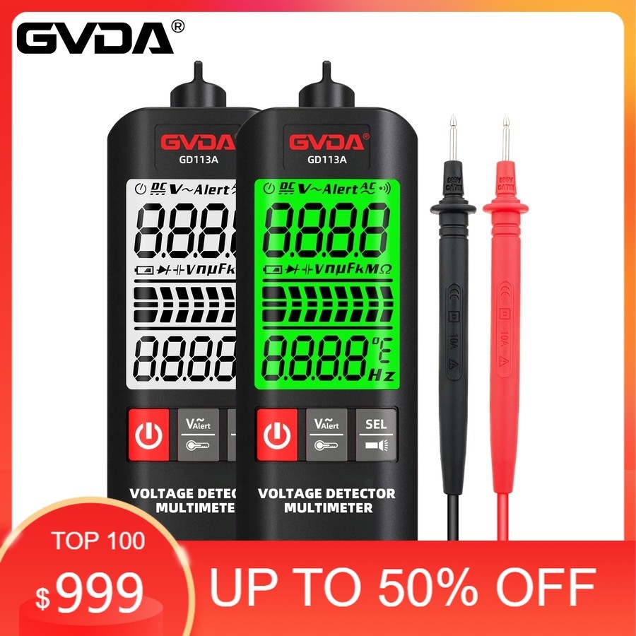 GVDA GD113A Smart Digital Multimeter Non-Contact Live Voltage Tester
