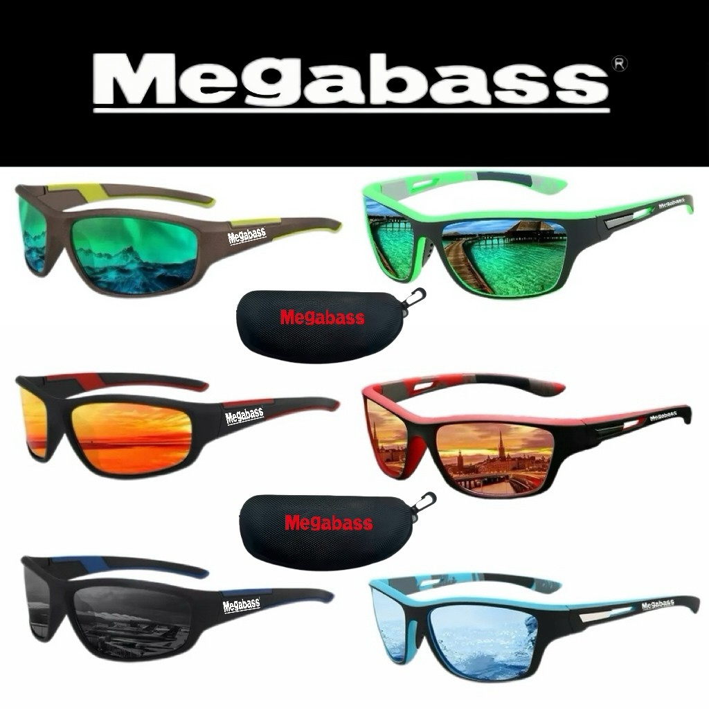 Megabass Fashional Polarized Sunglasses Outdoor Mountaineering Anti-ultraviolet Polarized Sunglasses