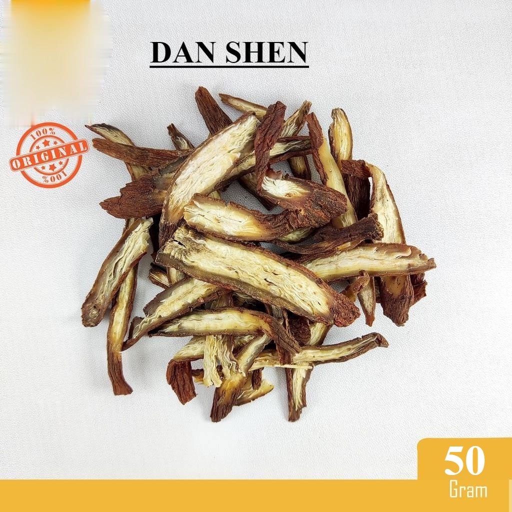 

DAN SHEN (50 GRAM) / RADIX SALVIAE MILTIORRHIZAE / DANSHEN HERBAL ALAMI - Membantu kegelisahan, jantung berdebar, - Membantu mengurangi abses