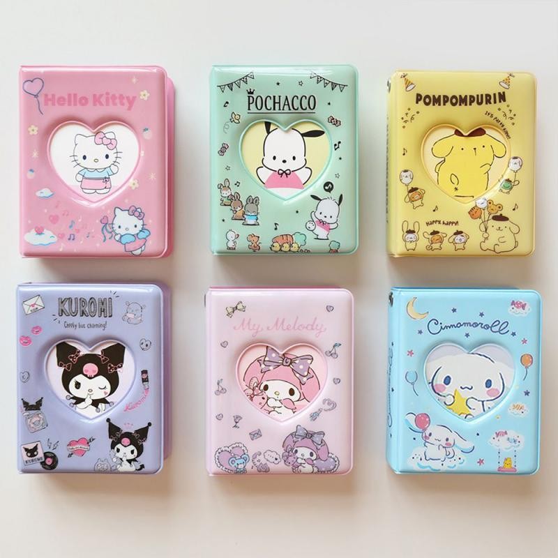 

Sanrio Card Book Photo Album Hello Kitty Kuromi MelodyCinnamoroll Pochacco 3-Inch Mini Truck Card Binder Ornaments Birthday Gift