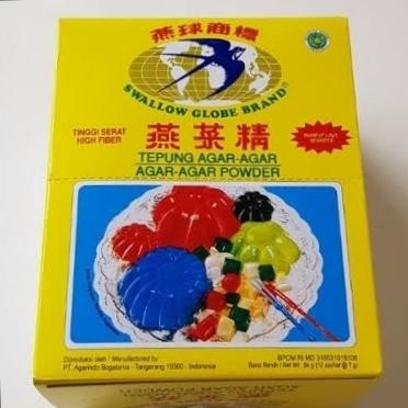 

PROMO! Agar Agar Swallow Putih 12pcs/box