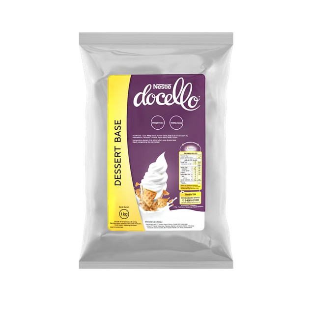 

NESTLE DOCELLO Dessert Base 1kg​ Premix Bubuk Serbuk Soft Es Krim Ice Cream Premium Serbaguna Halal Murah Distributor resmi rasa seperti mcd mcflurry