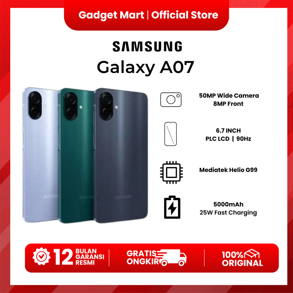 Samsung Galaxy A07 - Garansi Resmi