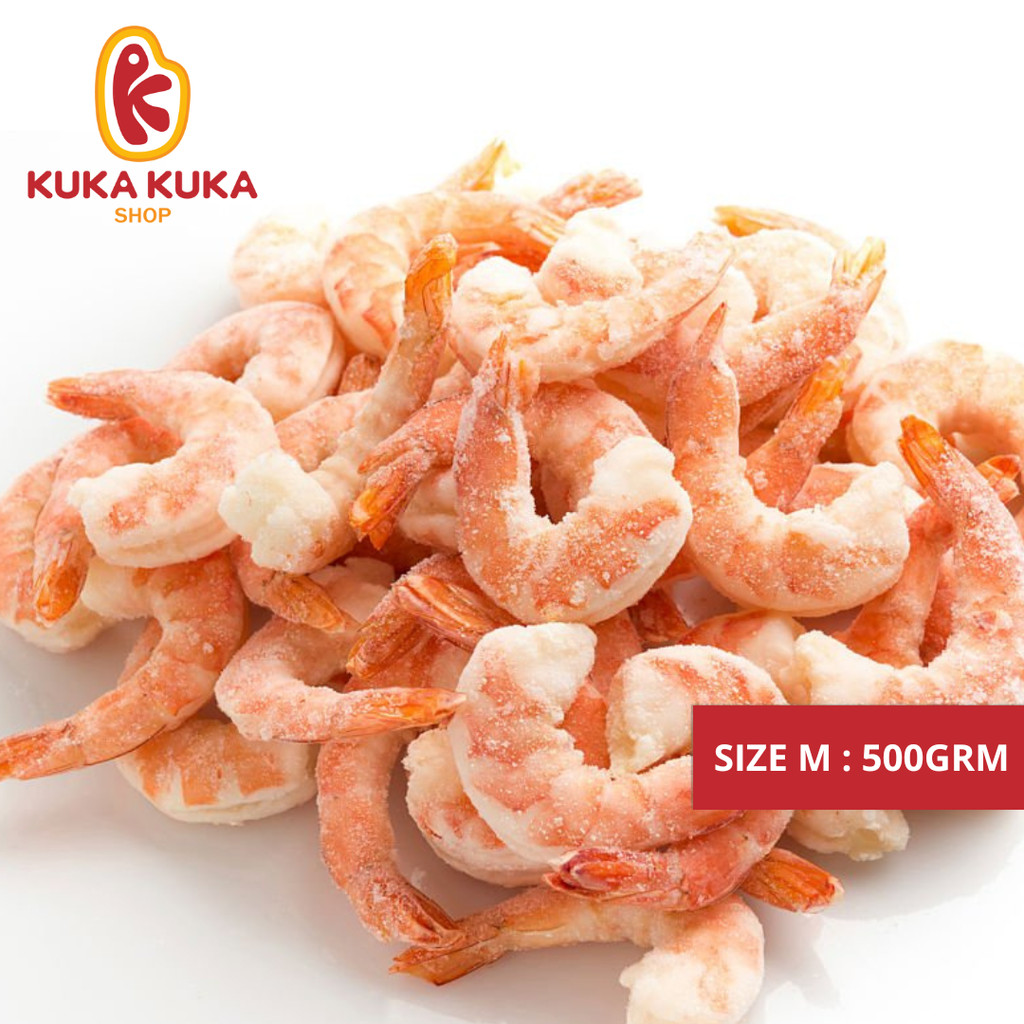 

Kuka - Udang Kupas Rebus / Udang Cooked Beku / Shrimp Cooked Size M
