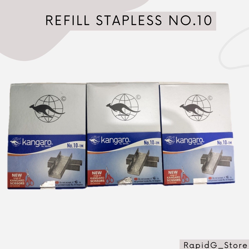 

Isi Staples Stapler No 10 Kangaro Isi 20 Kotak Kecil Rapid Store