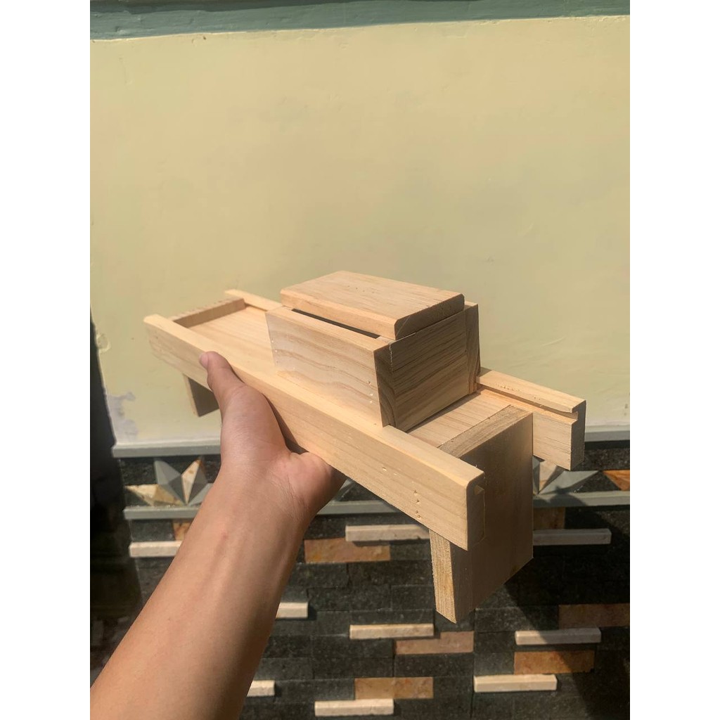 PEMOTONG BAWANG PENGIRIS BAWANG PENGIRIS KERIPIK PENGIRIS SERBAGUNA KAYU JATI