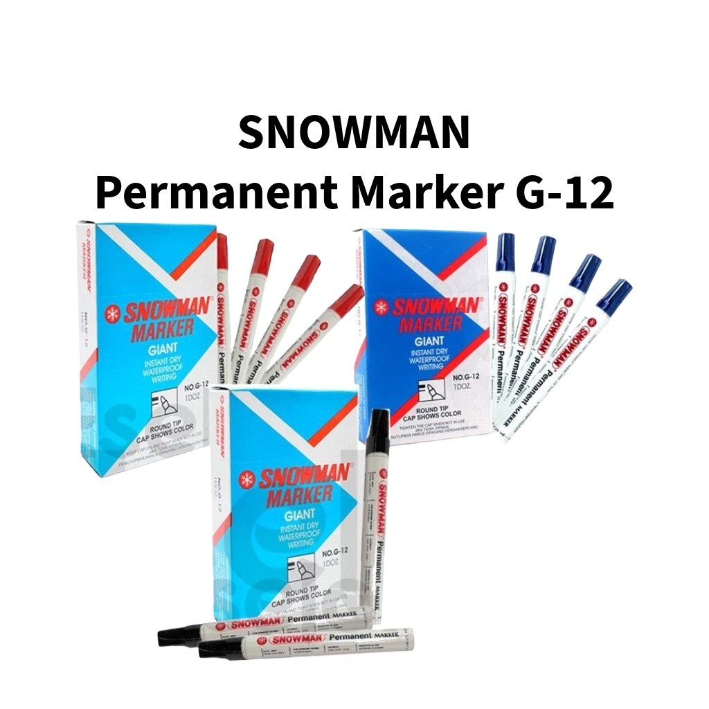 

♚1pc Spidol Snowman Permanent Marker/ Snowman G-12♚