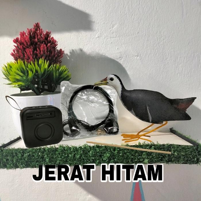 jerat burung ruak ruak paket komplit - jerat hitam, jerat komlit