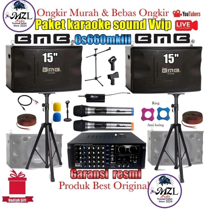 Paket Karaoke Sound 15 inch Original Bmb cs660mkiii new Garansi resmi