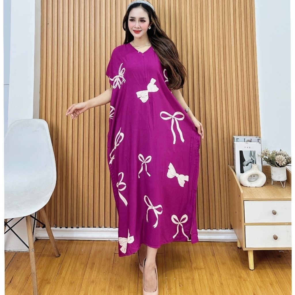 INSTANT CODE MEDAN TERMURAH Daster Rayon Jumbo Resleting ~ Daster Lowo Jumbo Busui Daster Jumbo Vira