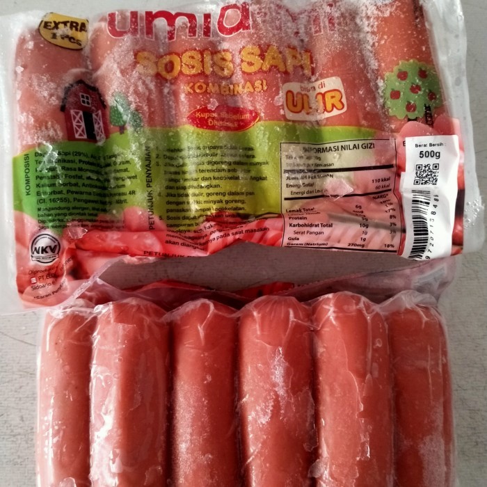 UMIAMI Sosis sapi ulir jumbo 500 gr