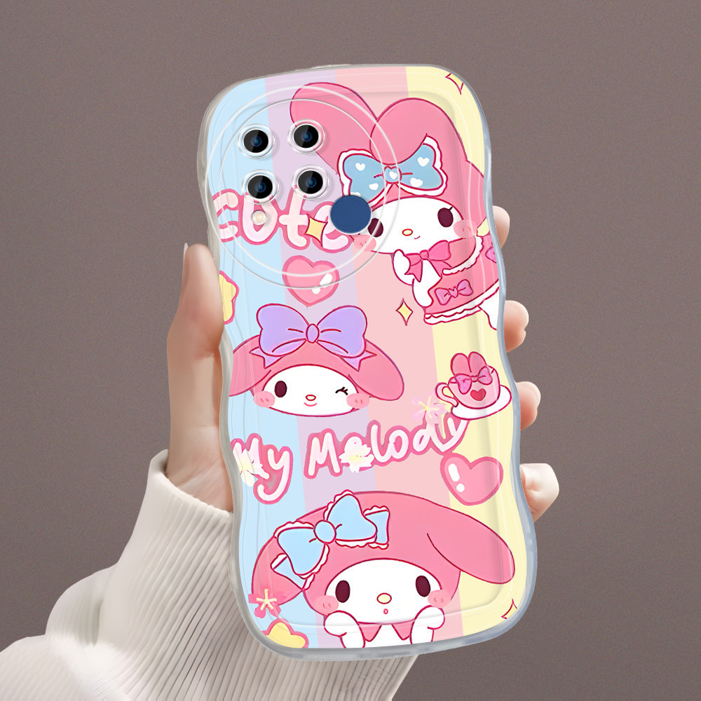 Realme C15 Untuk Hp Casing Soft Cassing Softcase Kesing Phone Case Cesing Ksasing Kondom Cover Rainb