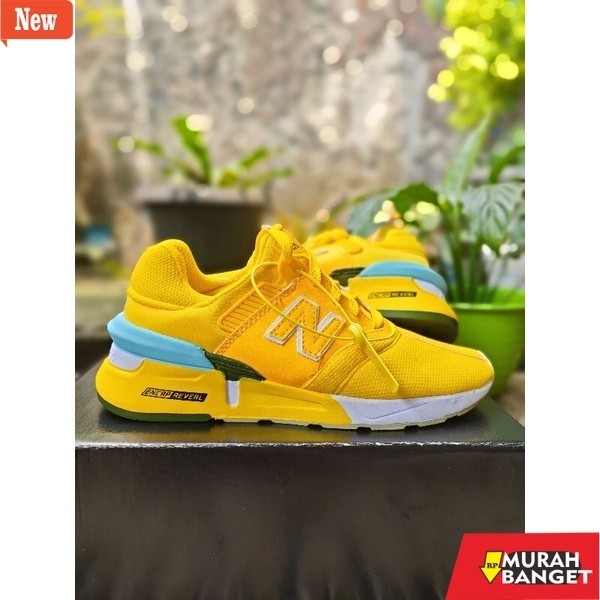 sepatu lari wanita rekomendasi sepatu sneaker wanita sport olahraga senam zumba aerobic nb.kuning