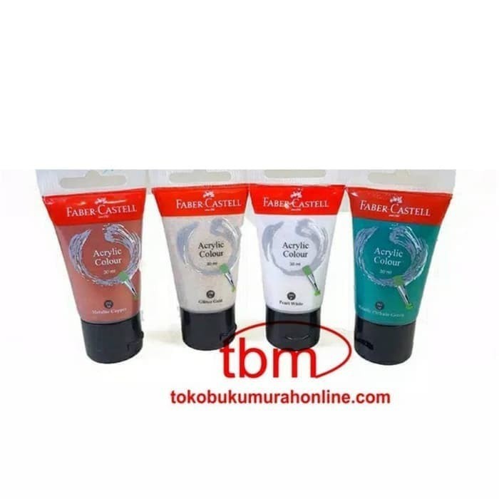 

PROMO - CAT ACRYLIC / ACRYLIC COLOUR 30ML GLITTER FABER-CASTELL- BIGSELLER