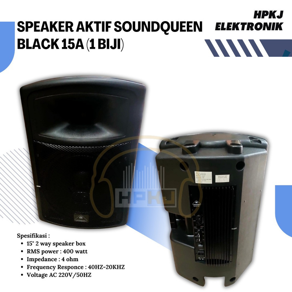 Speaker Active Soundqueen BLACK 15 A Speaker Aktif 15 inch SQ BLACK 15A