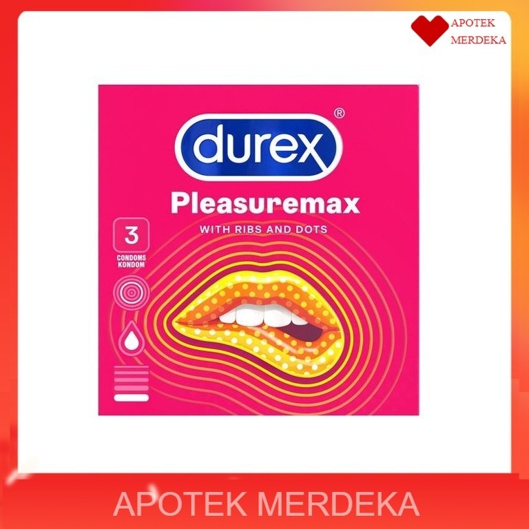 Durex Pleasuremax 3pcs Kondom Tekstur Berduri / Durex Kondom PleasureMax Isi 3 pcs / Durex