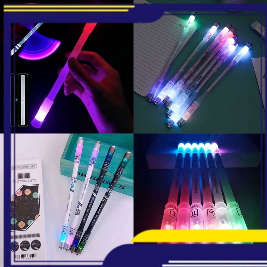 

[COD]Spinning Pen LED Pulpen Putar Balance Pen Oily Pen Fidget Pen ​Putar Dengan Lampu LED Anti slip Untuk Dewasa / Anti Stress Spinne