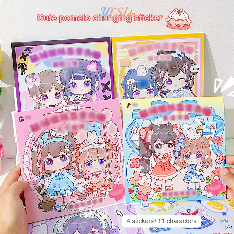 

COD✨ Buku Stiker DIY Fashion Ganti Baju Sticker Dress Up Book Lucu Korean-YES