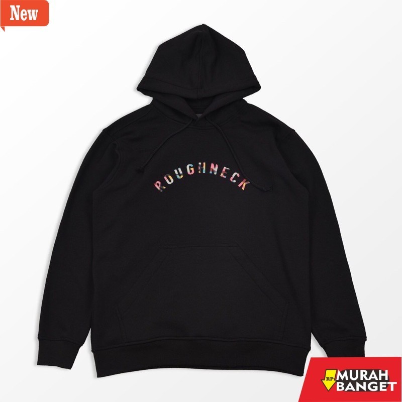hoodie pria recomended shopee Roughneck H264 Sig Color Chalk Black Hoodie