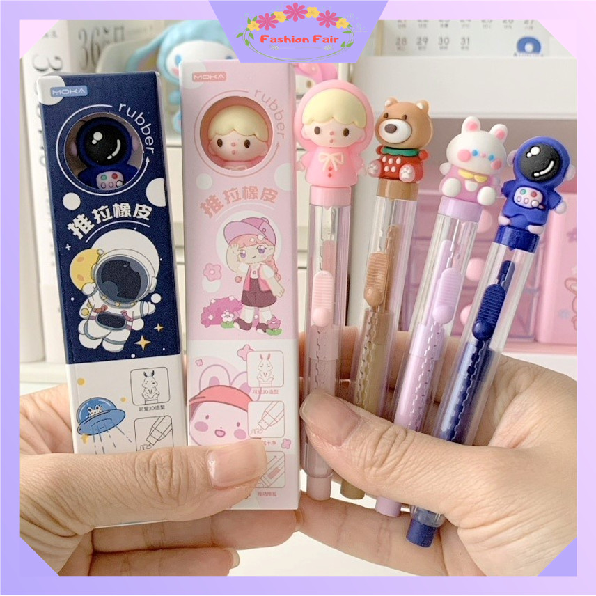 

FASHION FAIR S6304 Penghapus Mekanik Untuk Pensil / Mechanical Eraser For Pencil / Penghapus Motif Karakter Lucu / Cute Mechanic Eraser