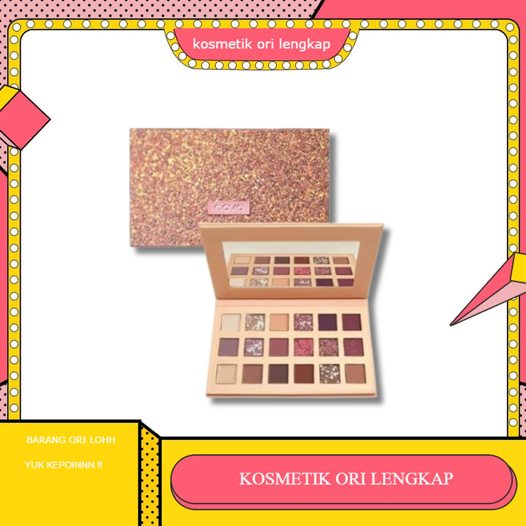 NOVO Cinderella Eyeshadow Palette NUDE | eyeshadow pallete warna cantik.