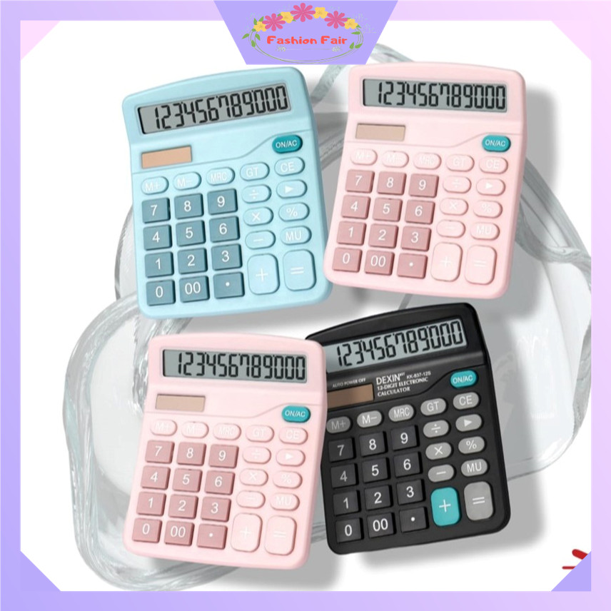 

FASHION FAIR - 6257 Kalkulator 12 Digits Macaron / Kalkulator Simple Macaron / Kalkulator Dagang Simpel / Kalkulator 12-Digit Solar Power