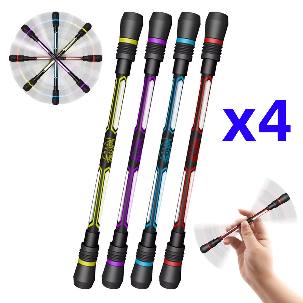 

4/2/1Pcs Creative Spinning Pen Spinner Toy Adult Kids Stress Relieve Rotating Gel Pens Anti-slip Hand Spinner Student Stationary