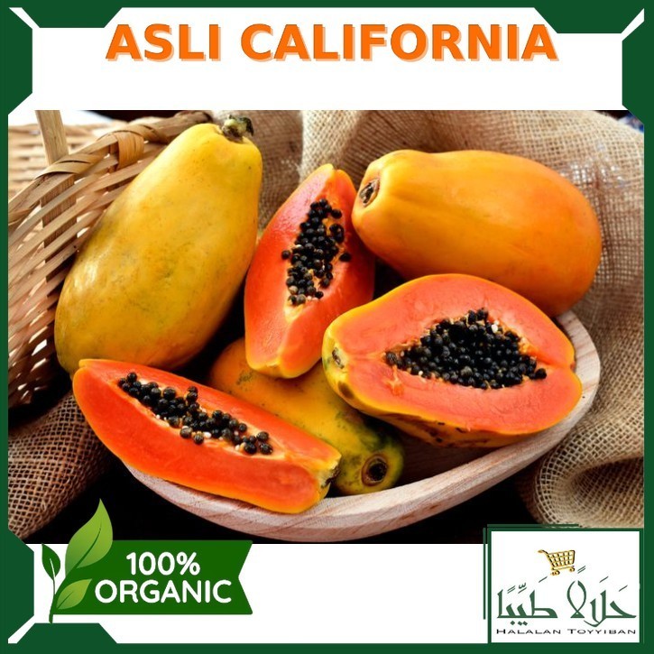 

Termurah Buah Pepaya California Segar Matang /pcs berat 1kg