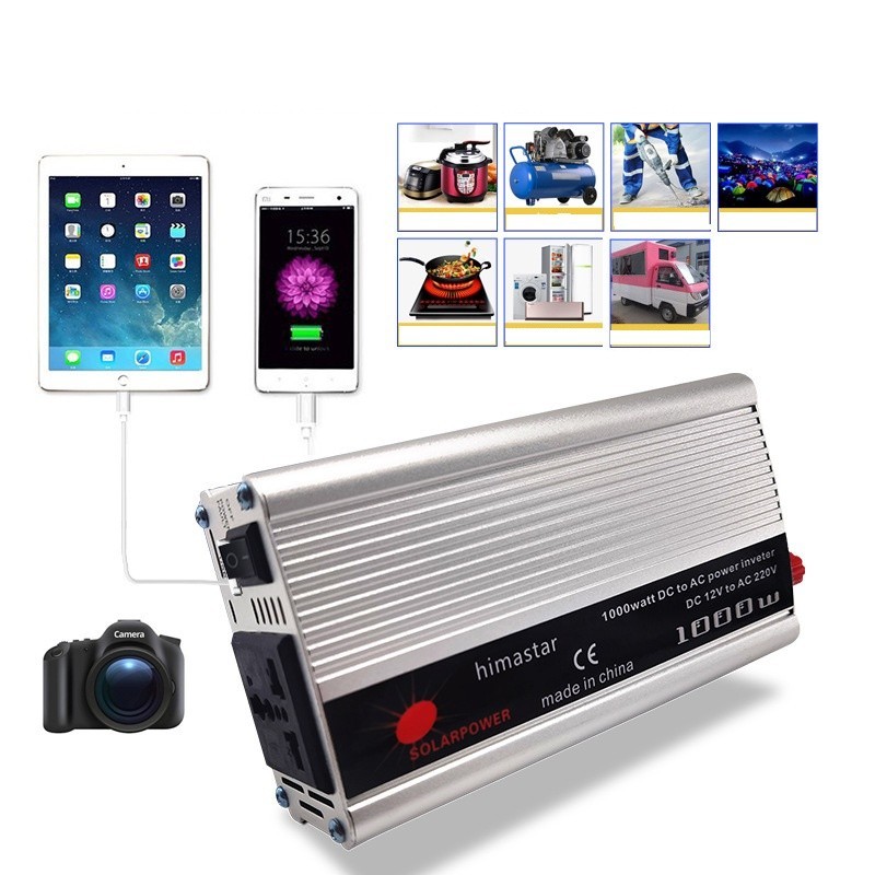 Power Inverter 1200 Watt / Inverter 1200W DC To AC Car Power Converter Universal Inverter Mobil 1200