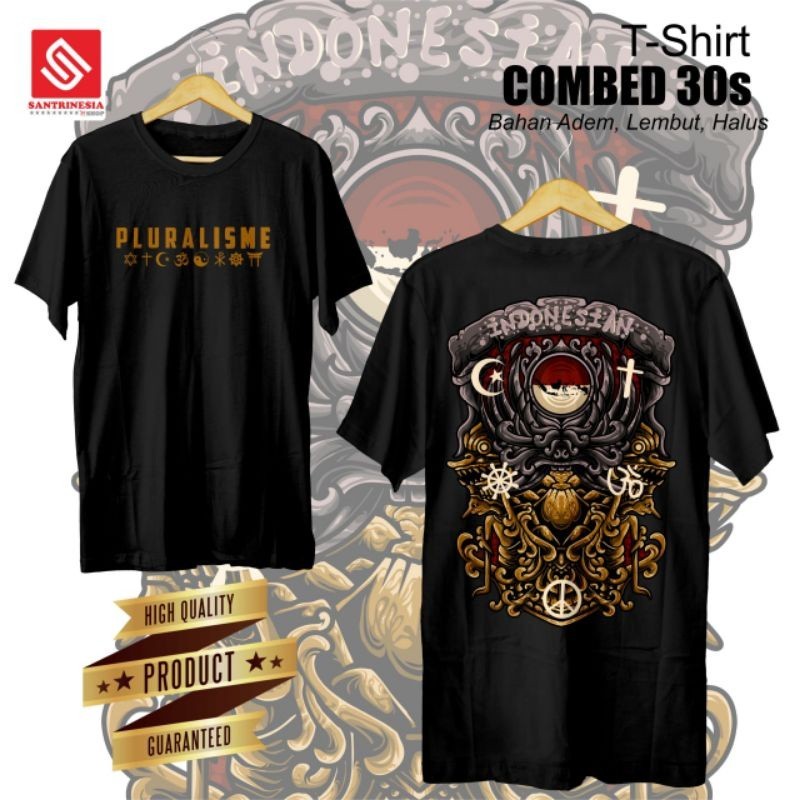 kaos pluralisme indonesia / kaos pluralisme / kaos gus dur / kaos agama / kaos islam / kaos pluralis