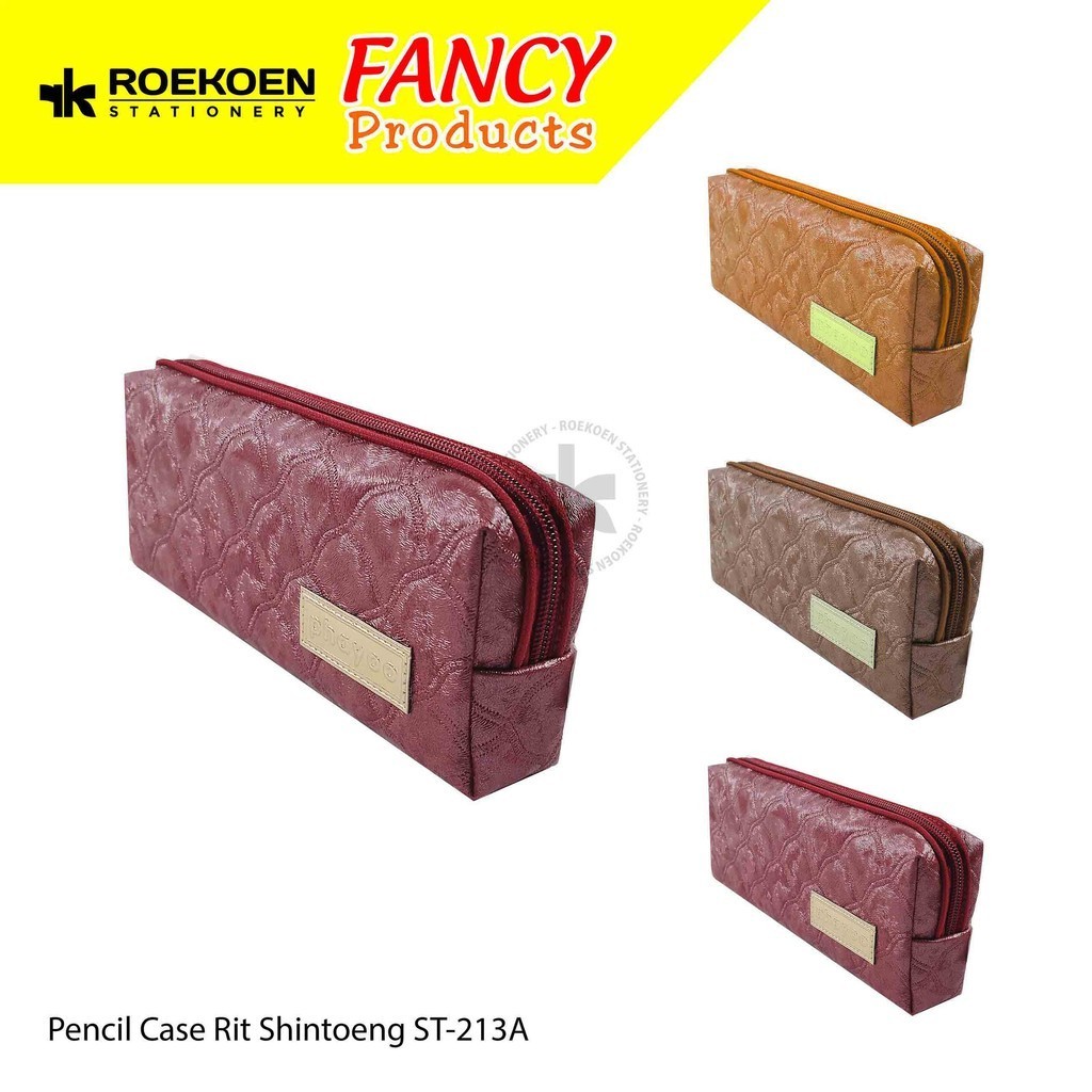 

Shintoeng Phayoo Pencil Case Kanvas Zipper Besar Netral ST-213A Phayoo Motif