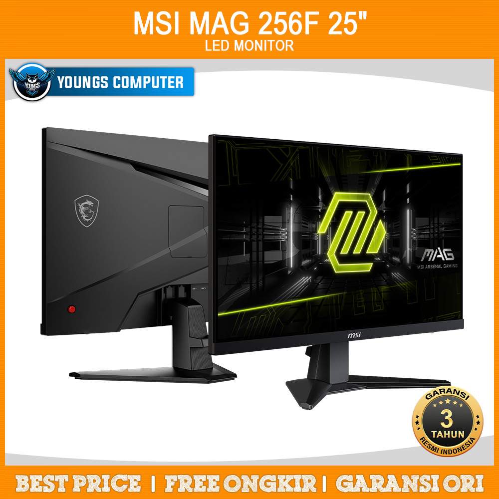 LED MSI MAG 256F 25" IPS 180Hz 1ms FHD Flat Gaming Monitor