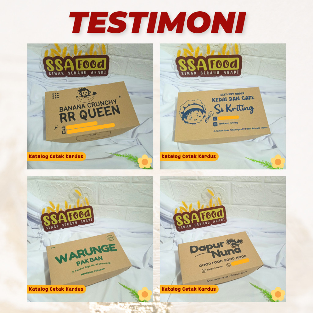 

ONGKOS SABLON KARDUS / CETAK LOGO KEMASAN KARDUS