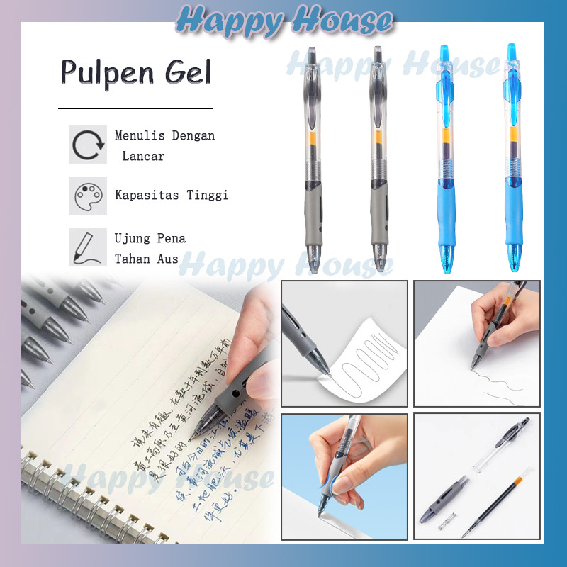 

Pulpen Gel / Pulpen Tinta Gel 0.5mm Ujung / Pulpen Gel Tinta