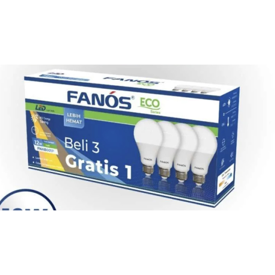 Fanos Eco 3+1 Cool Day Light (Putih) 7w 9w 12w