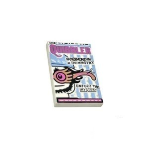 Lego Part 26603pb023 Tile 2 x 3 with The Quibbler Newspaper Pattern White