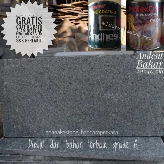 AR andesit bakar 20x40 batu alam
