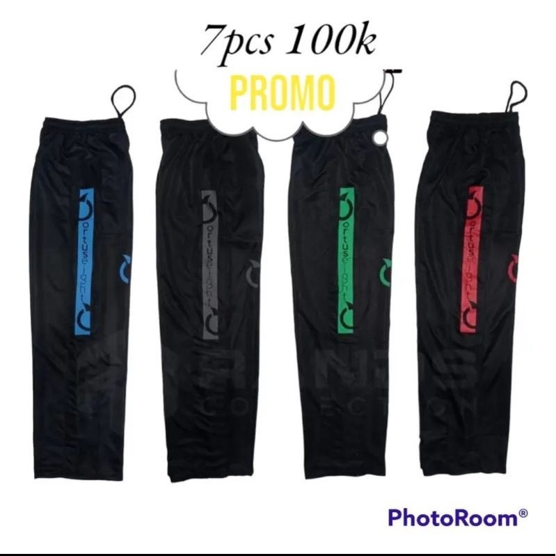 PROMO 100Ribu 7Pcs Celana Panjang TRAINING ORTUSEIGHT/Celana Sport Panjang Unisex Terlaris// CELANA 