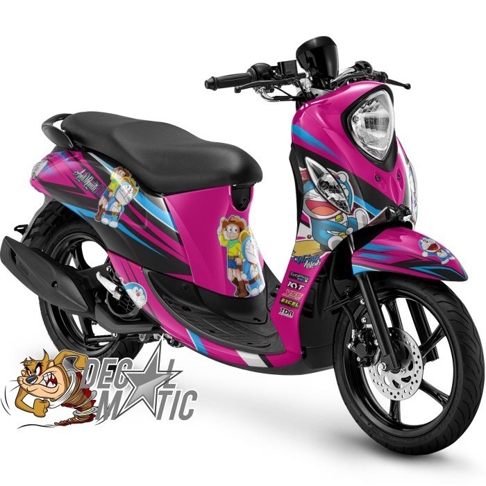 Stiker Fino Full body + Decal Dashboard Fino Karbu 115 / FI 125  Premium Sporty Cowboy