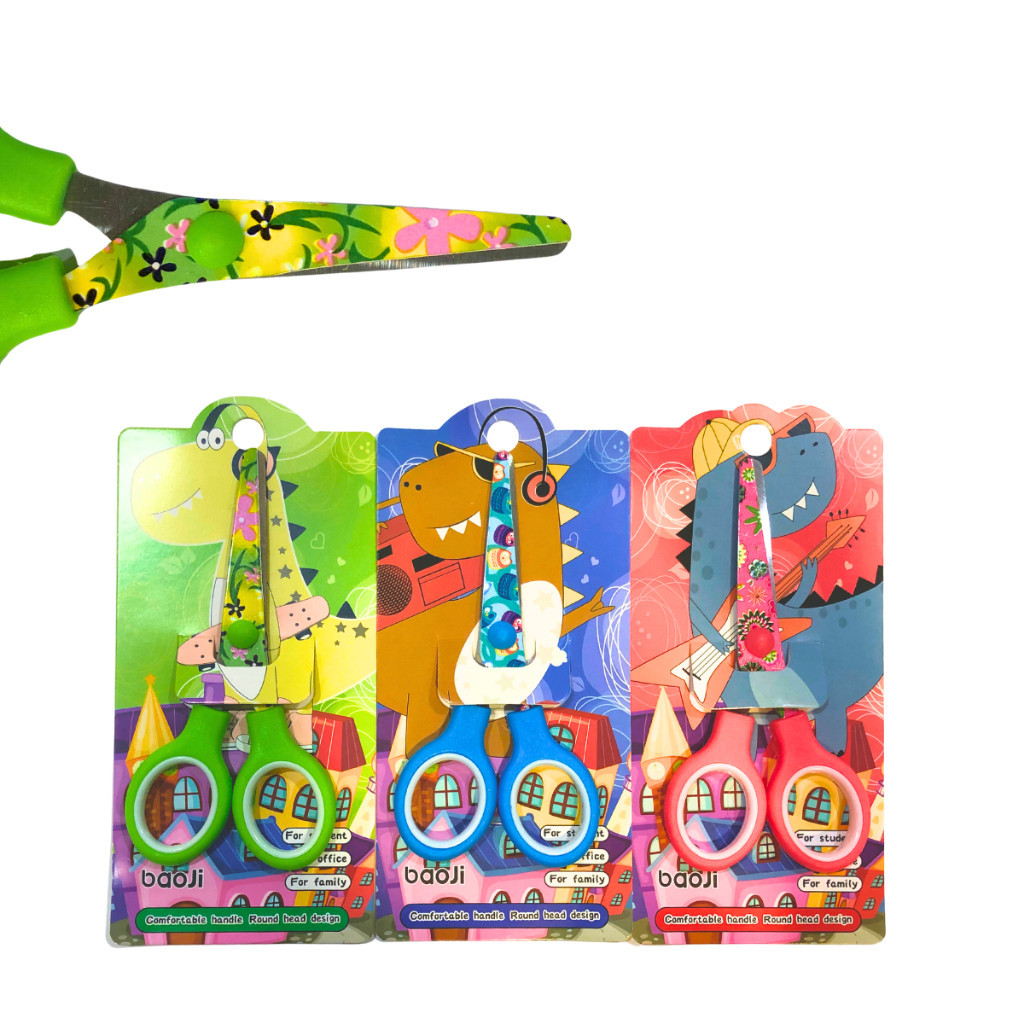 

Gunting Impor Anak Lucu Stainless Steel Motif Anak Baoji #2670 Gunting Anak Serbaguna Bahan Satinless- Satuan SHABQ